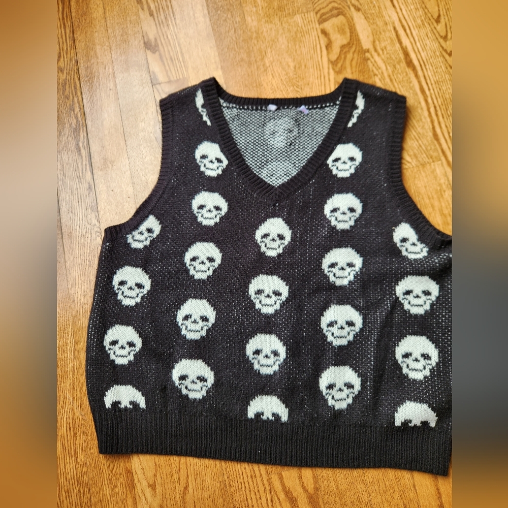 Skull Sweater Vest